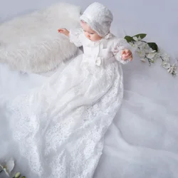 Baby Dresses Flower Girl Dresses Satin Lace Appliques With Bow Belt Short Sleeve For Wedding Birthday Party First Communion Gown