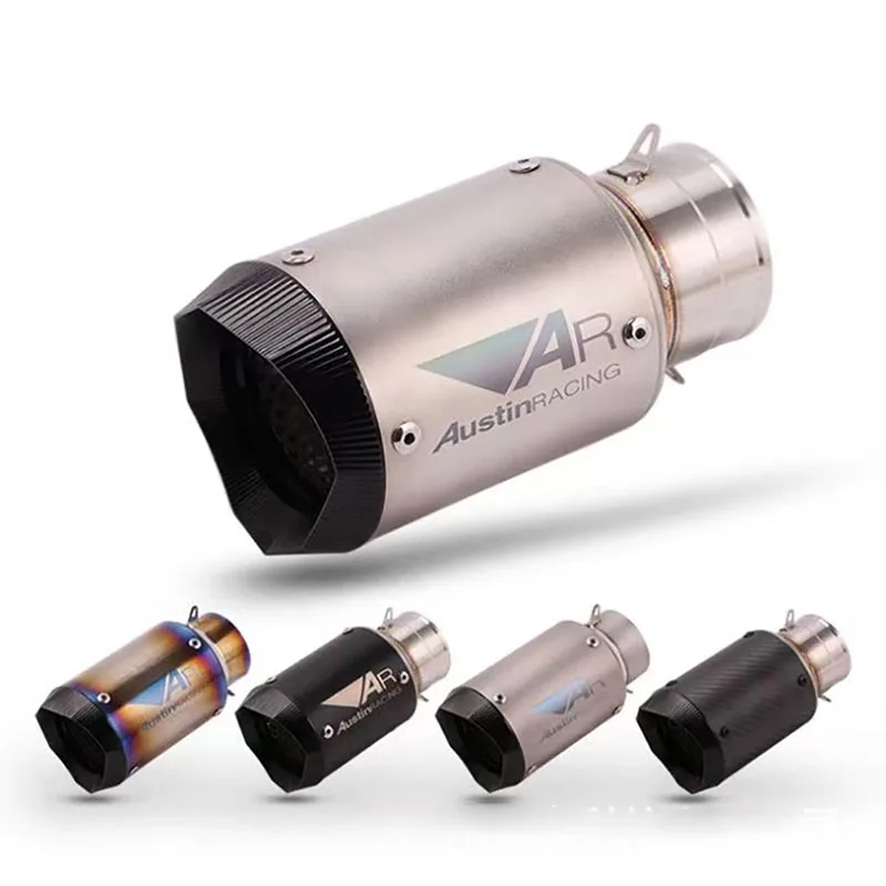 

Motorcycle Sports Bike Exhaust Pipe Modification Carbon Brazed Exhaust Muffler With DB Killer Fit Motorcycle z900/zx10r/zx25/r3