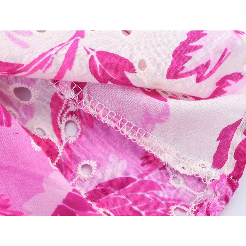 Boho Summer Dresses 2025 Women Sexy Hollow Out Embroidery Print A-line Midi Dress Holiday Backless Vestidos