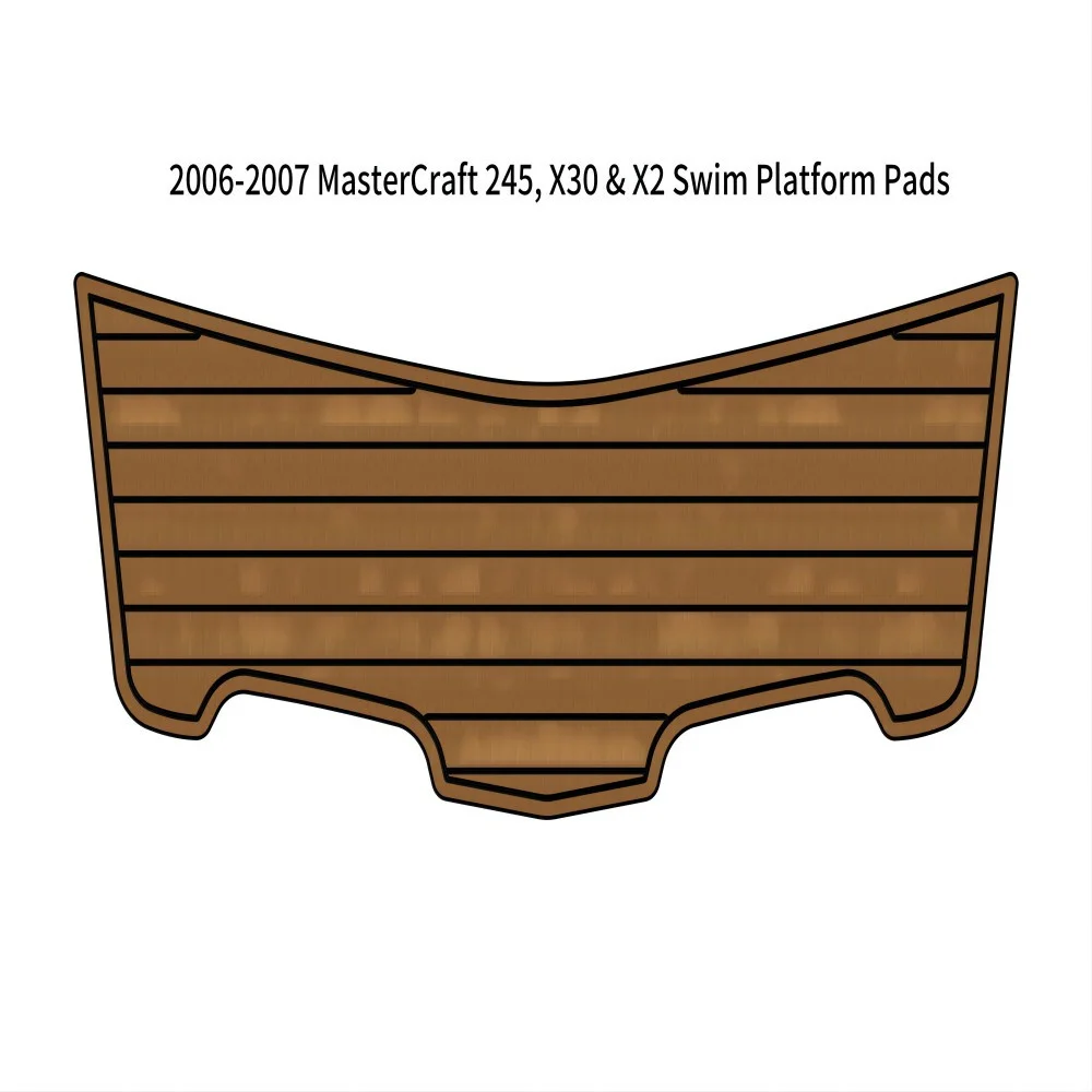 

2006-2007 MasterCraft 245 X30 X2 Плавательная платформа Лодка EVA Faux Teak Deck Floor Pad SeaDek MarineMat Gatorstep Style Самоклеящаяся