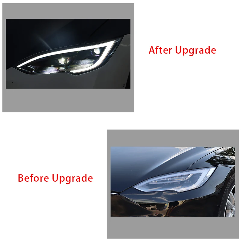 For Tesla Model S Second Generation Upgraded 12V 6000K LED High Brightness Headlights New 25W 6000 Lumens Made in China