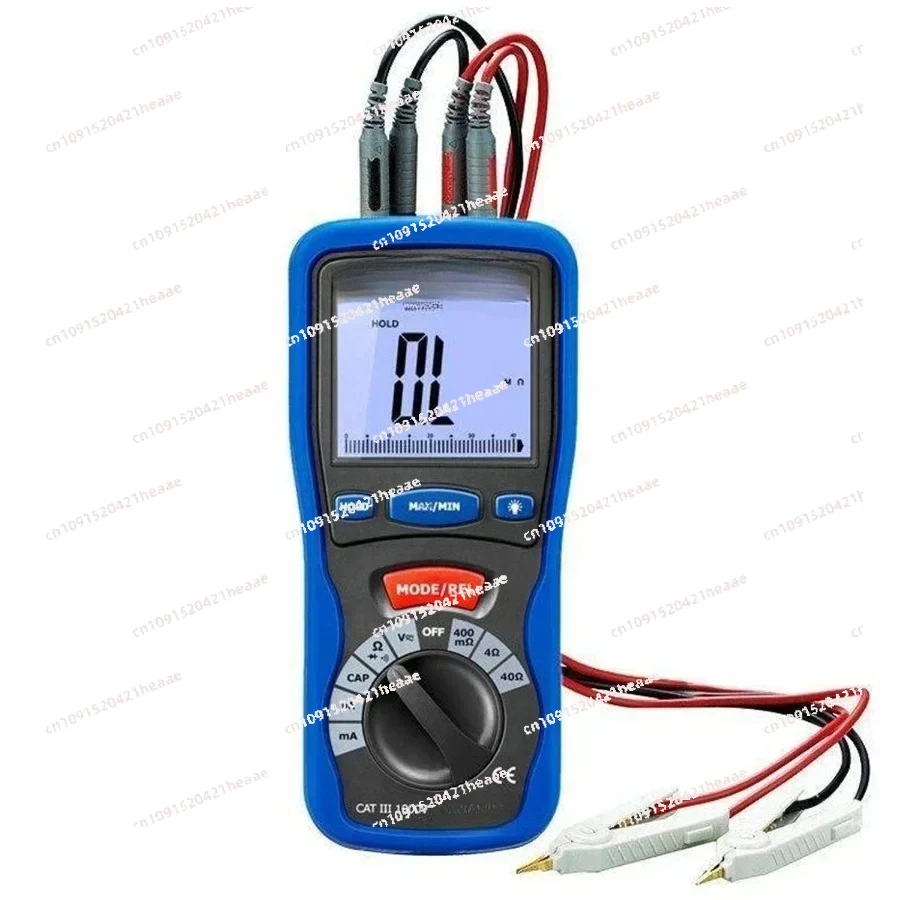 Suitable forCEM DT-5302 Low Resistance Tester Professional Digital Grounding Tester Insulation  Four-Wire Milliohm Meter.