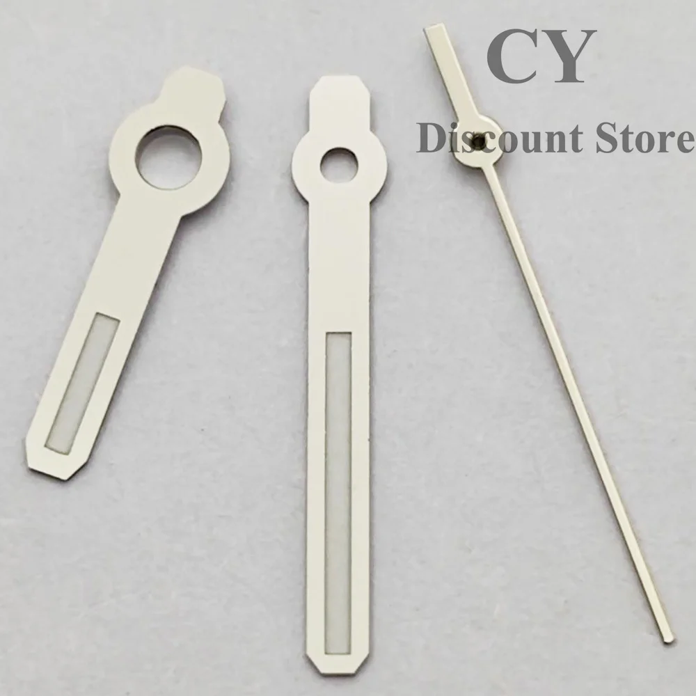 RICHUS NH35 Watch Hands Green Luminous Fit NH35 NH36 Movement Silver Watch Replacement Accessories Parts