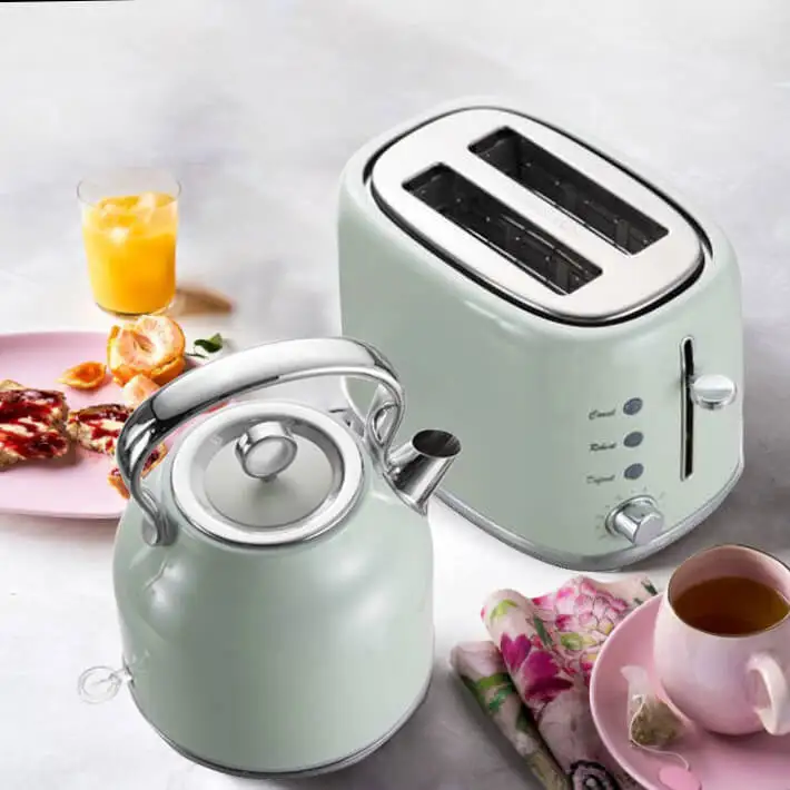 Multifunctional Kitchen Appliances Kettle and Toaster Set