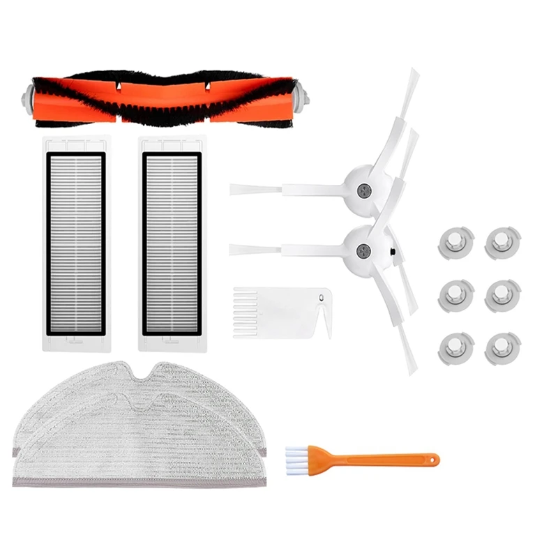 ترقية وظيفية! استبدال الملحقات الرئيسية الجانبية فرشاة تصفية ل شاومي Roborock S5 S50 S51 S55 S6 S60 S6 مكنسة كهربائية نقية