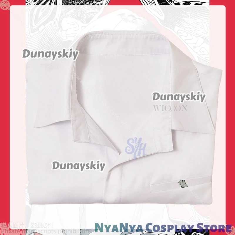 Anime The Summer Hikaru Died Cosplay Tsujinaka Yoshiki disfraz DK School Uniform Cat Kawaii Headwear Black Wigs Halloween Party