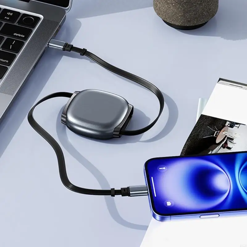 462E Slide Grooves USB C Charging Cable 240W Super Fast Cord 480Mbps Data Transfer Suitable for Phone Tablets