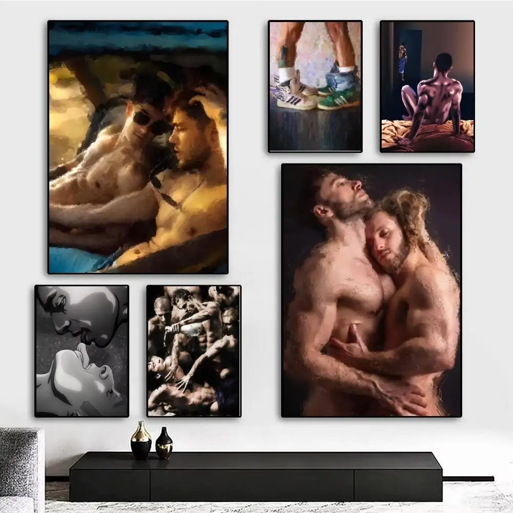 1pc Gay And Queer Love Poster Sticker Print Waterproof Wall Art For Living Room Bedroom Home Decor
