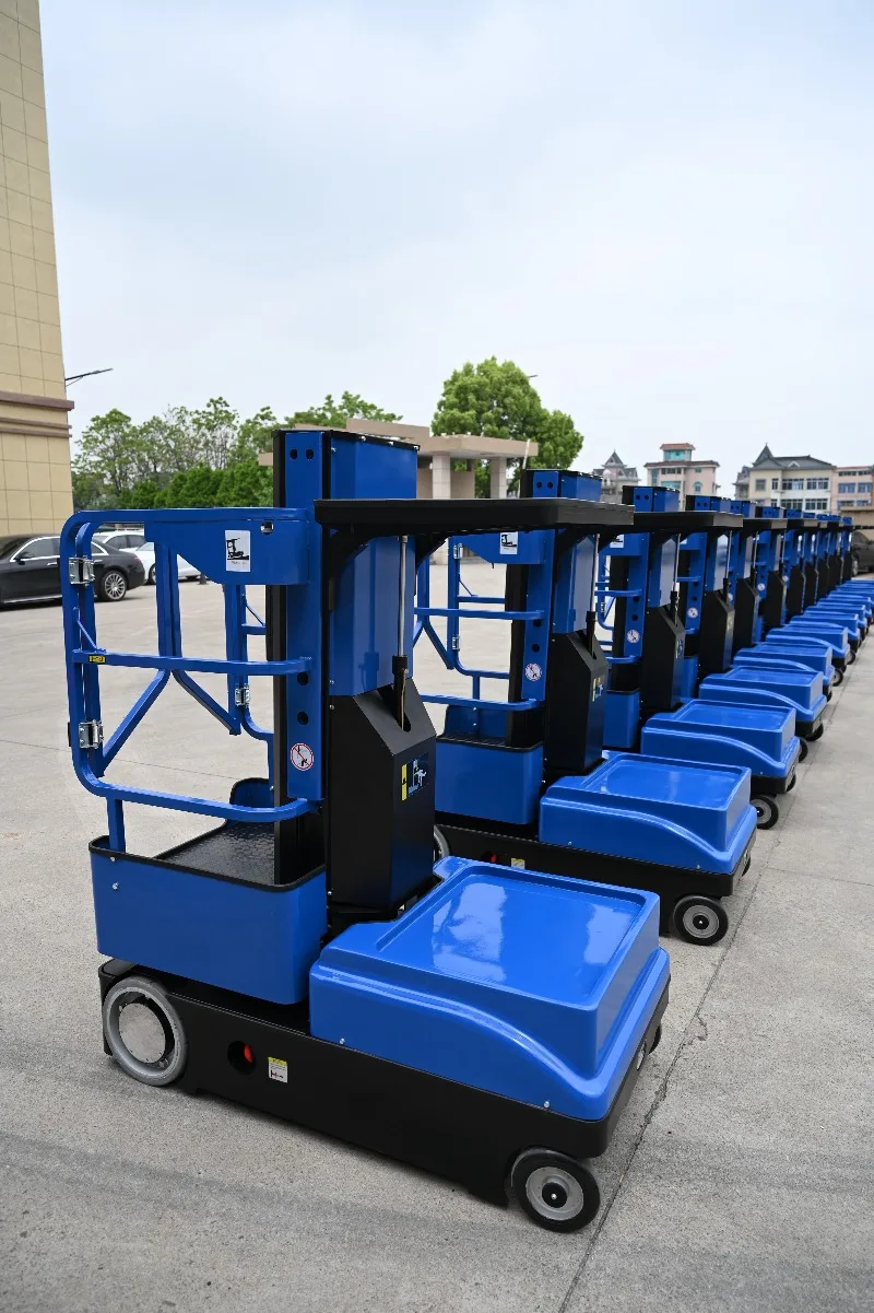 Aerial Order Picker Full Electric Lead Acid Battery 3/4/5m Lifting Height Warehouse Supermarket Goods Picking Equipment