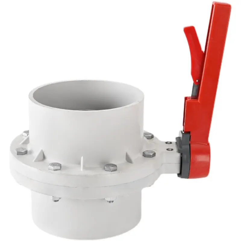 ForUPVC/PVC plastic integrated butterfly valve PVC butterfly valve, seaside breeding butterfly valve