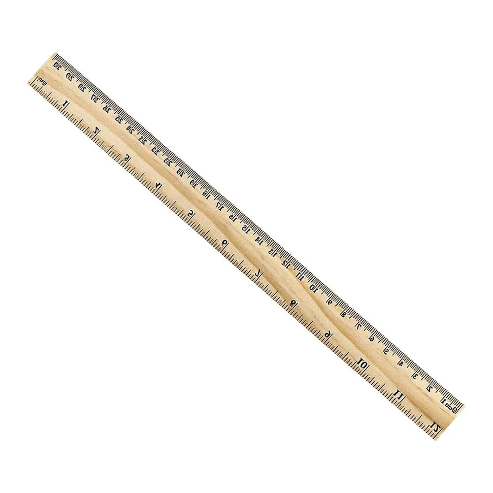 Solid Wood Office Supplies Measuring Tools School Drawing Ruler As Show Wooden Ruler 300mm Solid Wood Construction