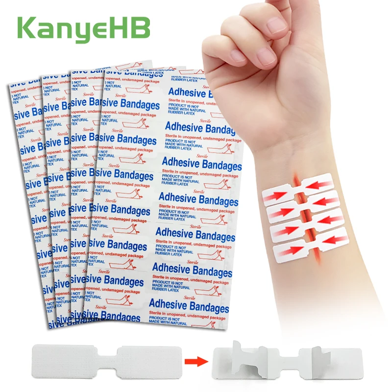 20pcs Zipper Bandage Waterproof Wound Healing Band-Aid Knife Cut Wound Adhesive Tape Sticker First Aid Kit Medical Patch A1667