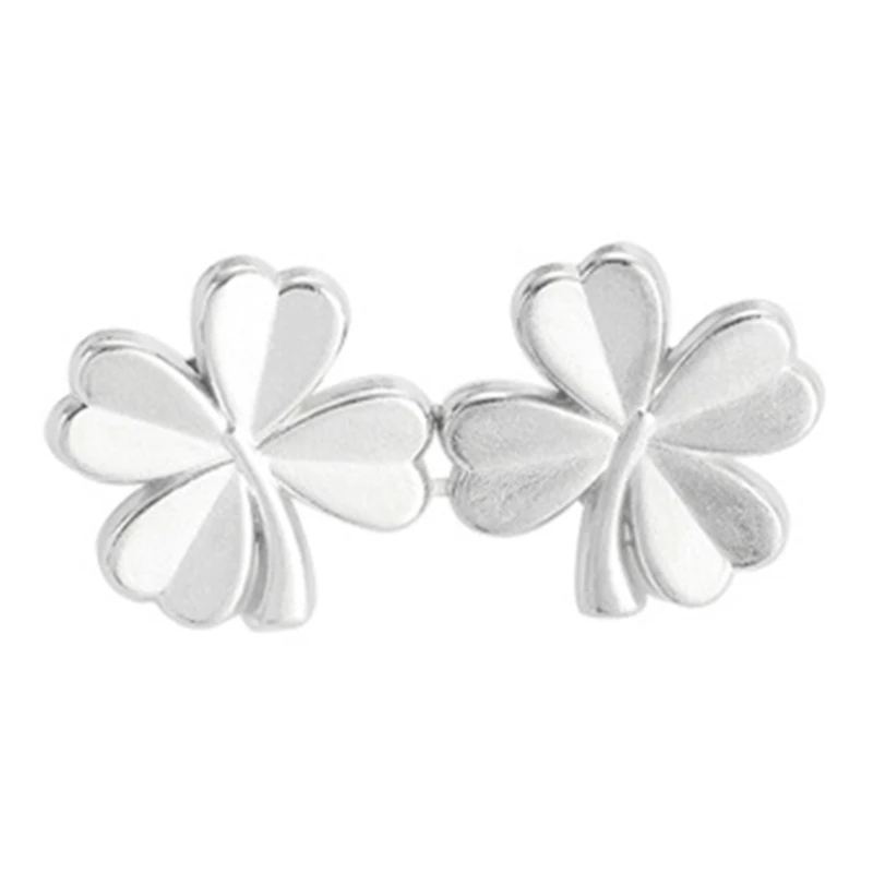 Shamrock Waist Pins for Girls Women Alloy Shawl Clip Waist Brooches Hook for Jeans Pants Snap Buckle Waist Accessories