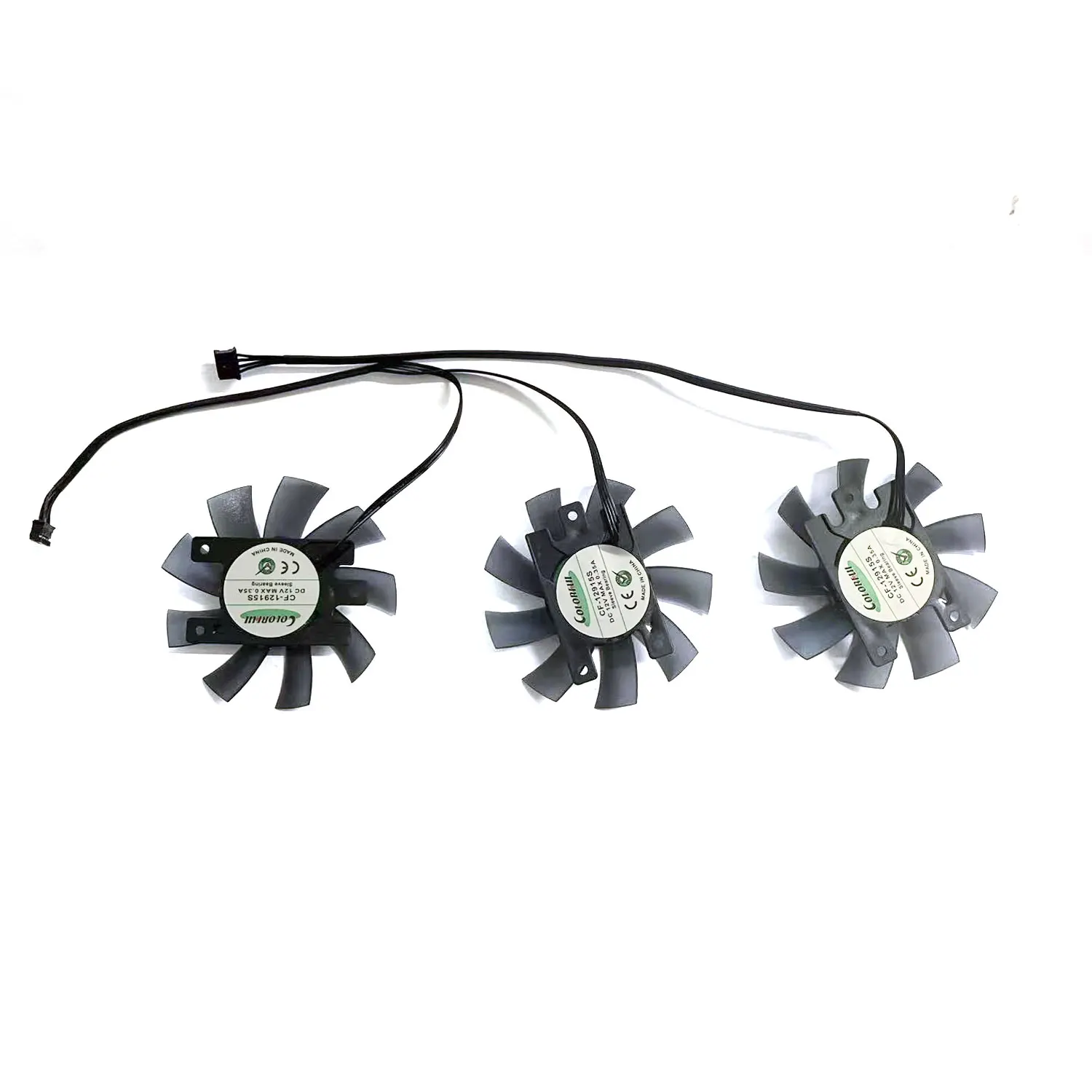 พัดลม GPU ขนาด 75 มม. 4 พิน รุ่น CF-12815S สำหรับการ์ดจอ INNO3D GEFORCE RTX 2070S 2080S 2080TI GAMING oc X3 ใช้แทนพัดลมเดิม