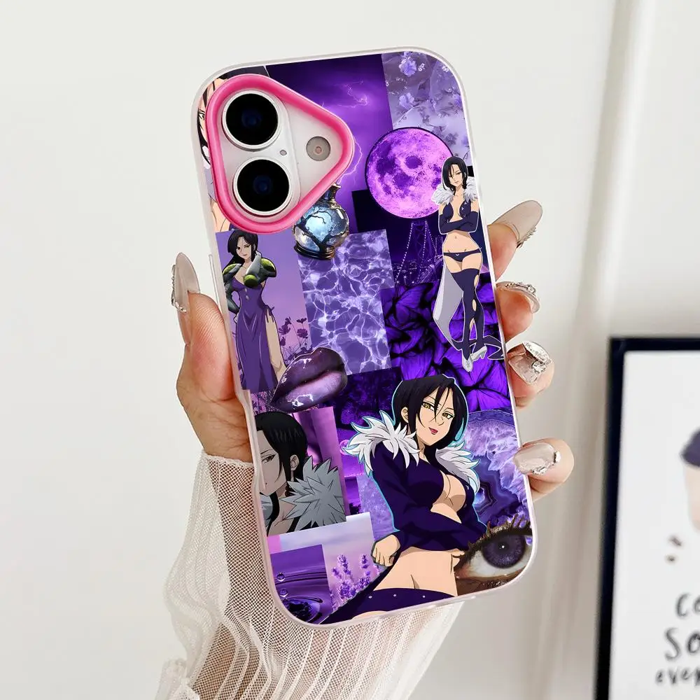 Seven Deadly Sins Merlin Phone Case for iPhone 18 17 16 15 14 13 12 11 Air Pro Max Plus Jelly Dual Layer Rose Red Cover - view 2