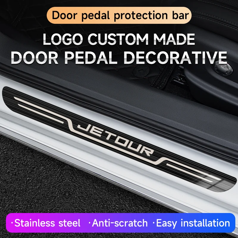 For JETOUR X70/X70S /X70M/X70 PLUS/X90/X95 Automotive styling General purpose stainless steel carbon fiber door frame