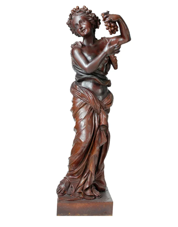 Large Sculpture Greek Wine God Dionysus Statue Bronze Brass Hot Casting Gorgeous Home Decoration
