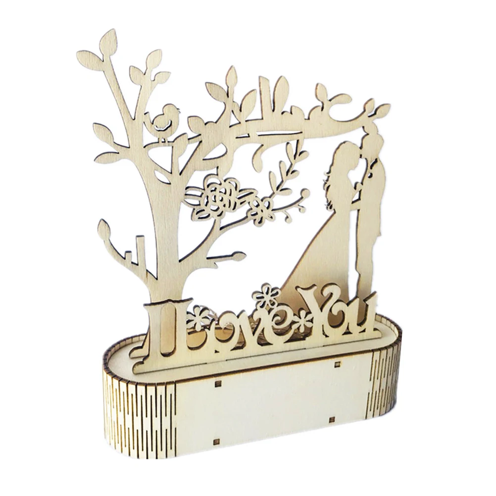 

LED Night Bedside Lamp Wood Carving Light Carving Design Romantic Valentine Decor Safe Material Fashion Lamp
