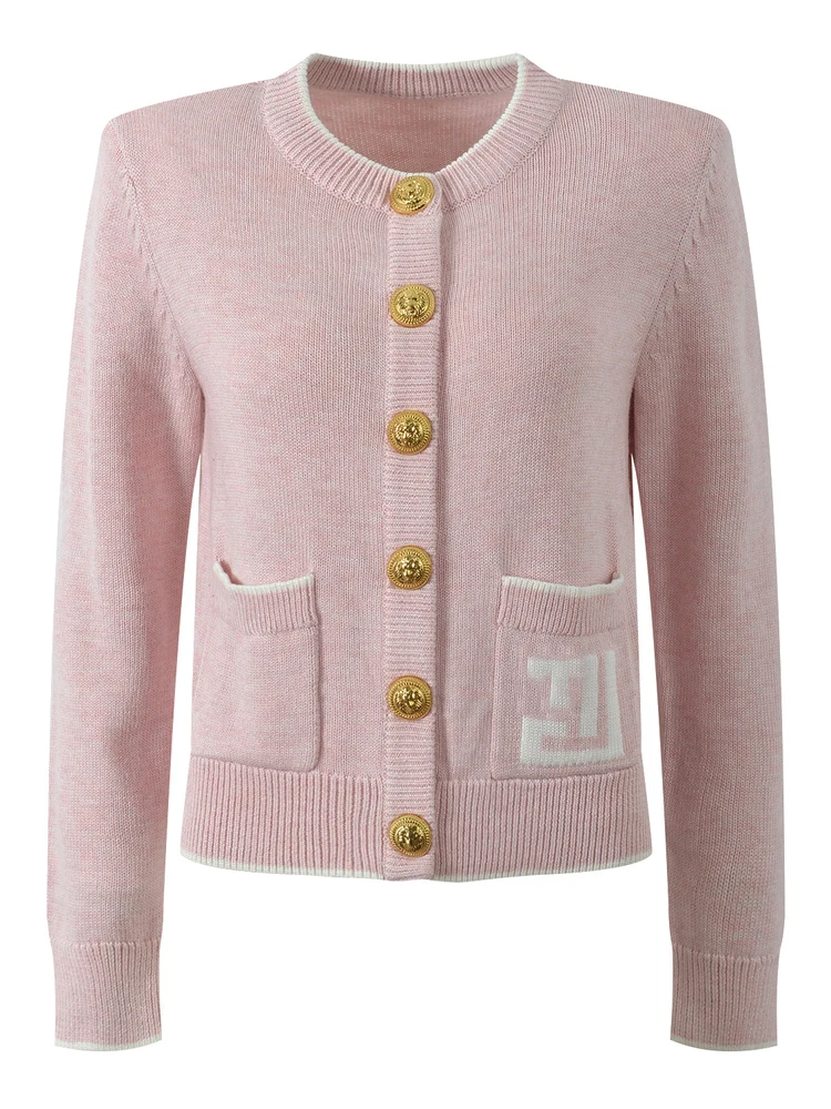Cardigan lungo lavorato a maglia di fascia alta Sve rotondo Ne Open Cardigan da donna Faion Color Blo Luxury Sle Maglieria calda invernale da ragazza
