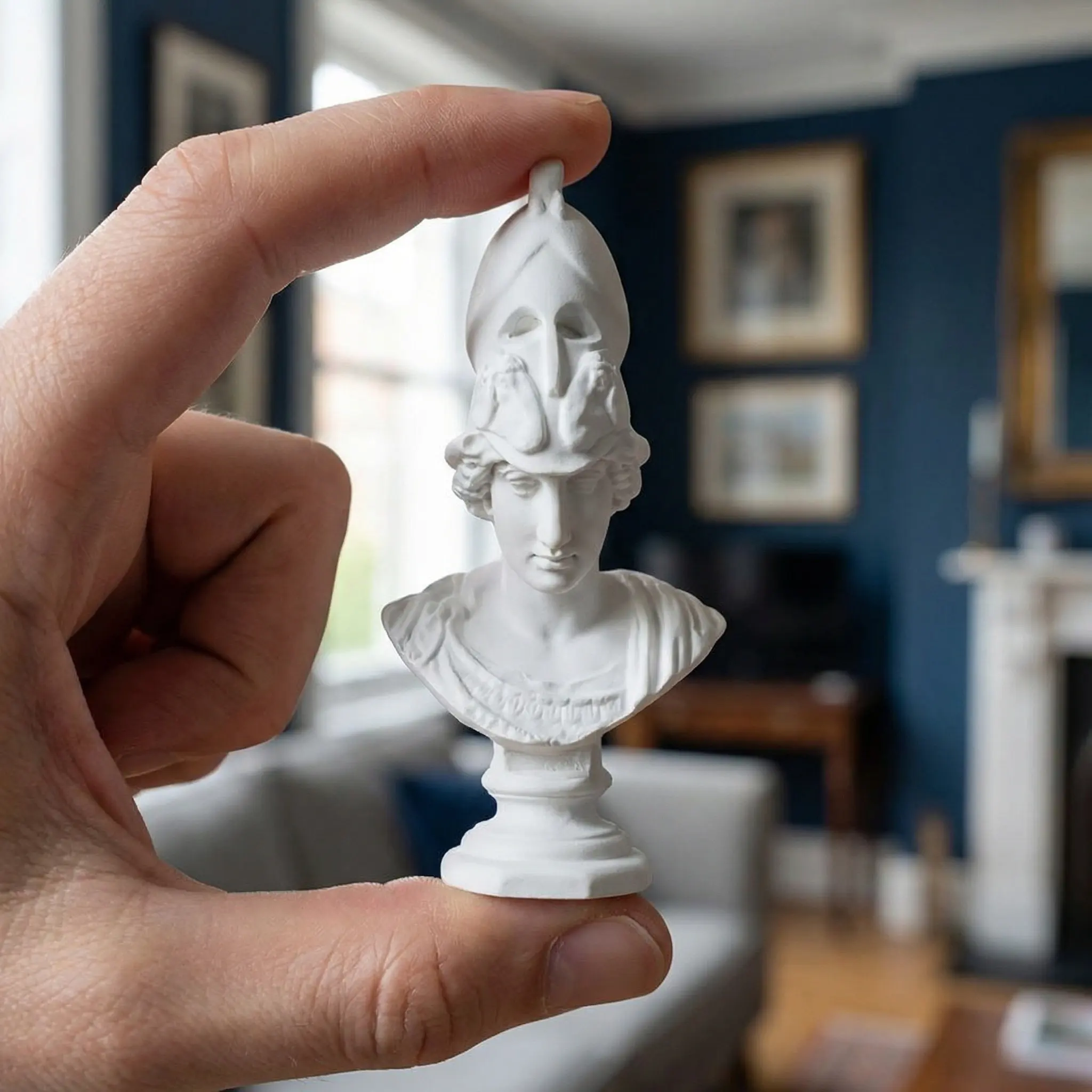 Athena Resin Sculpture Bust Classical Art Statue Home Decor Office Study Ancient Mythology Music Poetry Statue