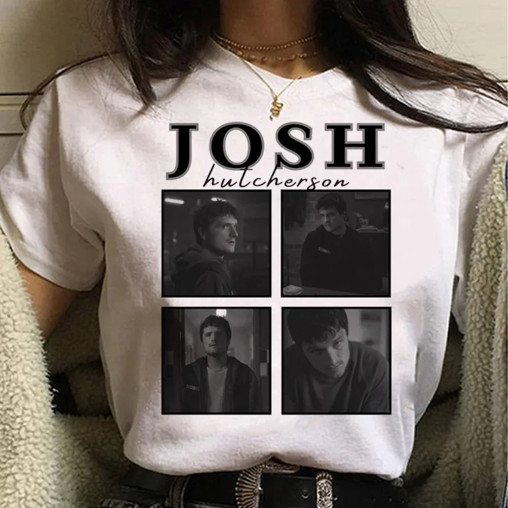 Camisetas de Josh Hutcherson para mujer, camisetas japonesas Y2K, ropa divertida Harajuku de los años 2000
