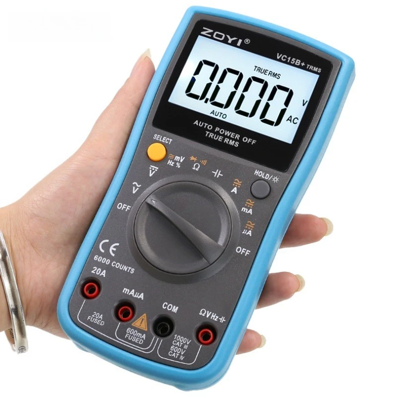 

ZT-15B+Electrical Multimeter High Precision Digital Multimeters Portable Anti-Burn Capacitance Meter Household Measuring Tools