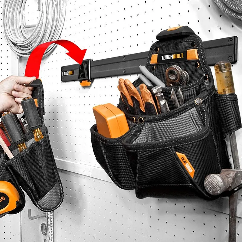 

TOUGHBUILT TB-53 Wall Mount Organizer Powder-Coated Steel Tool Bag Suspension Kit Car Quick Release Cross-Border Accessory