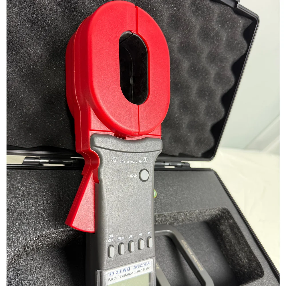 ZWCR2000+ Clamp Earth Resistance Meter 0.01 to 1200 Ohms Loop Resistance Tester Hebei