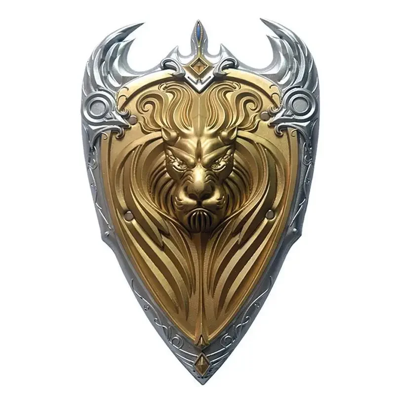 Snailify WOW Movie Character Cosplay Men Warcraft King Llane Muscle Costume Medieval King Costume Shield