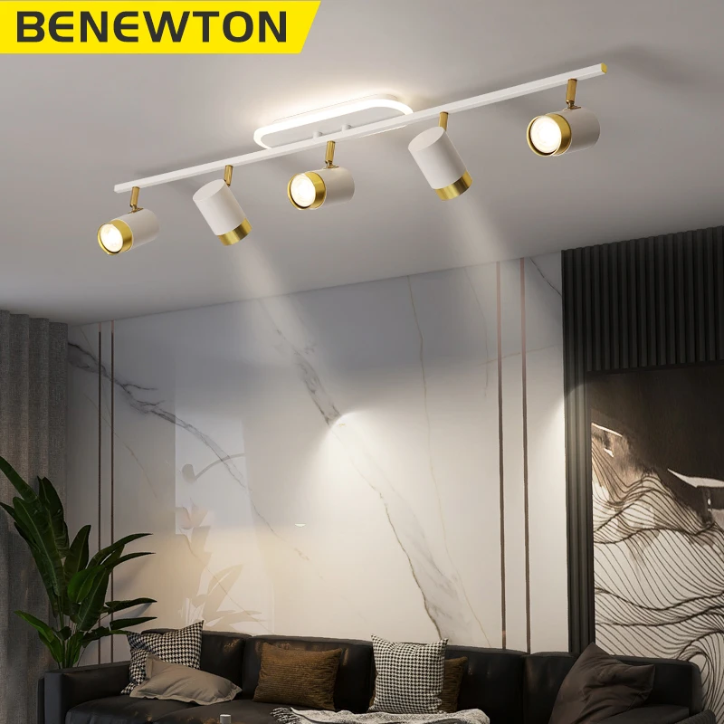 BENMooBOU- Projecteur sur rail à LED pour plafond, système d'éclairage sur rail, ensembles de chaussures, éclairage sur rail, éclairage de cuisine, décoration d'intérieur