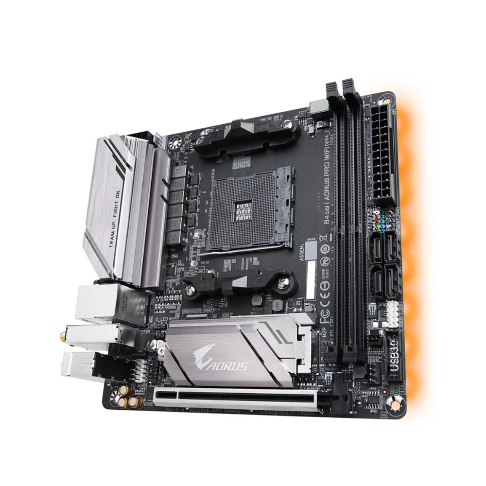 Desktop Motherboard B450 I AORUS PRO WIFI Socket AM4 Support 5600 5800X  Perfect Test Good Quality