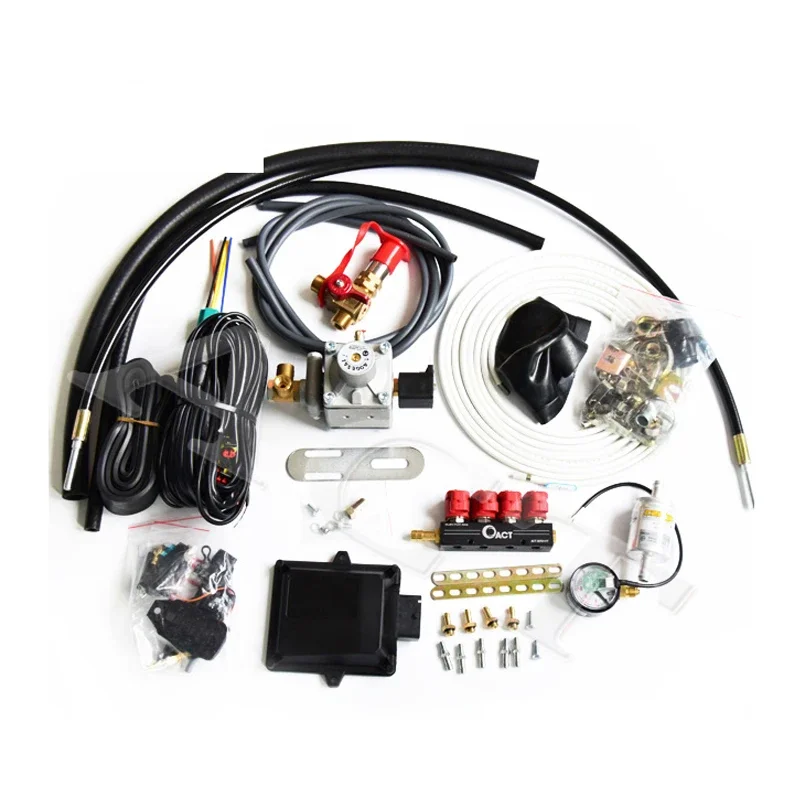 ACT Cars Convert Kit Fuel Natural Gas System Electric Gas Conversion Kit CNG Sequential Injection Kit For A Car 4 Cylinder