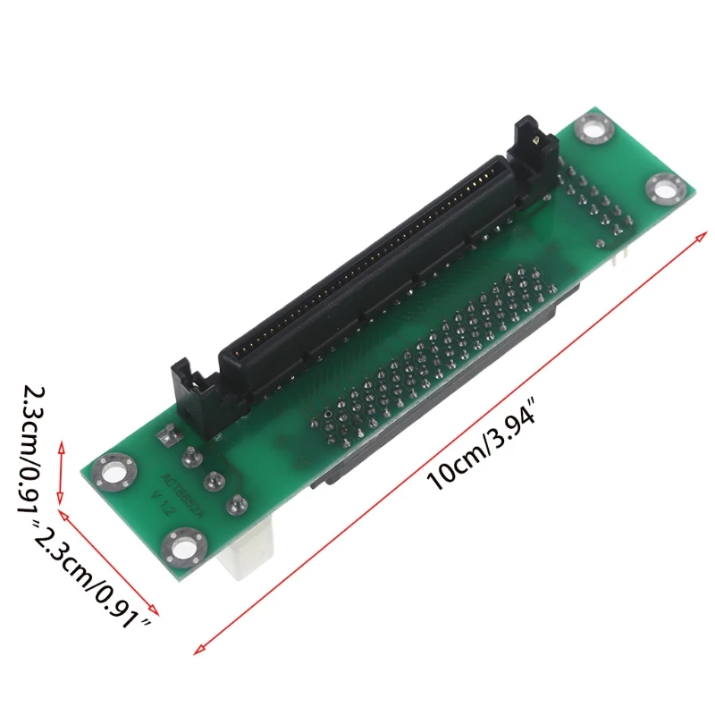 Small Computer System 68 to 80 Pin Convert Different SCSI Ports 3.94 Inch Length SCSI Converters Board