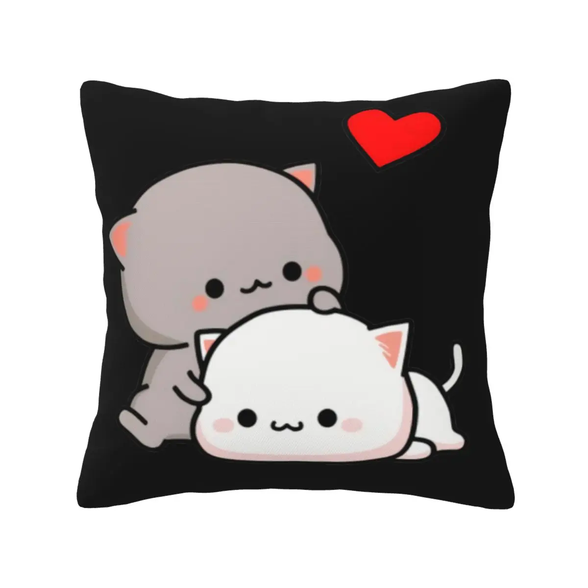 

Mochi Peach Cat Goma Love Is 5275 Cushion Pillow Cover Kawaii Zipper Anime Pillow Pillow Cover Customizable