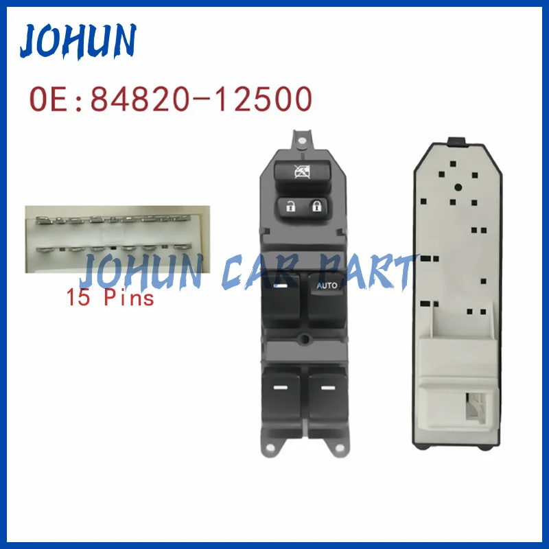 84820-12500 مفتاح التحكم الرئيسي للنافذة اليمنى الأمامية لسيارة Toyota Corolla Auris Yaris 8482012500 84820 12500 ملحقات السيارات الجديدة #1