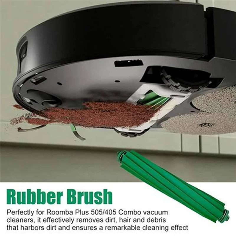 Irobot Roomba Plus 505 콤보/405 콤보 로봇 진공 청소기용 FNJK-예비 부품 키트(24개)-브러시, HEPA 필터, 걸레 천, 먼지