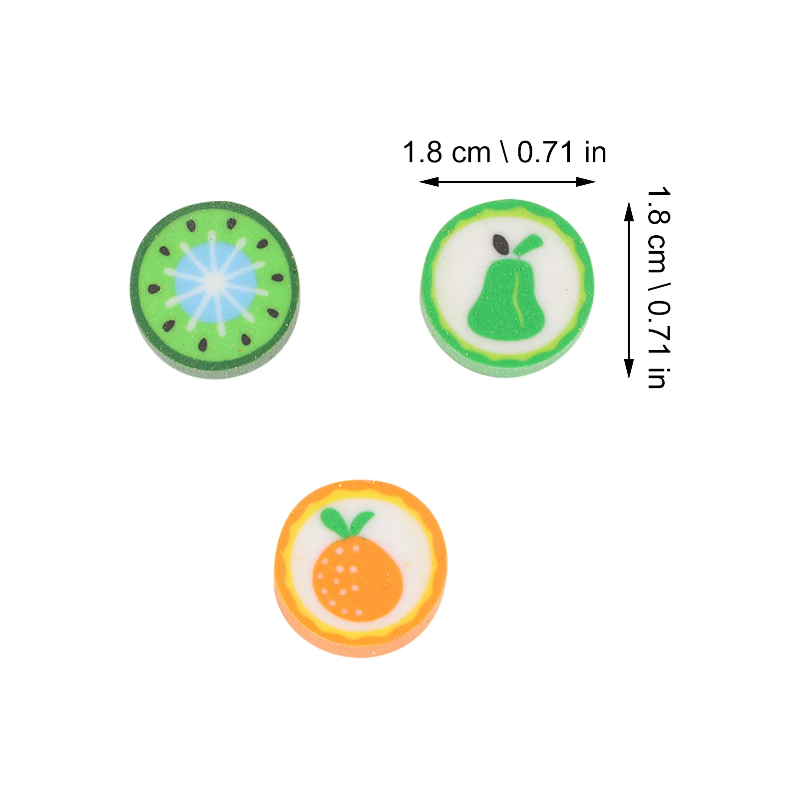 3 برطمانات محايات كعكة الفاكهة على شكل حيوانات كرتونية للأطفال، محايات قرطاسية صغيرة وخفيفة الوزن، هدايا تعليمية ممتعة لرياض الأطفال المدرسية