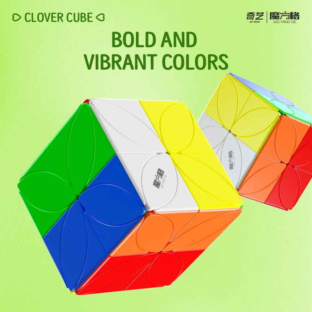 [ECube] QiYi Clover Cube Pro Gioco professionale creativo migliorato Giocattolo Velocità liscia Puzzle educativo per bambini Regalo per esercizi