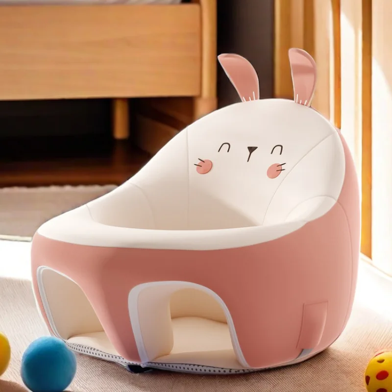 أريكة صيفية للأطفال قابلة للتنفس، مقعد تعلم الرضع، وسادة سفلية منخفضة مضادة للانقلاب