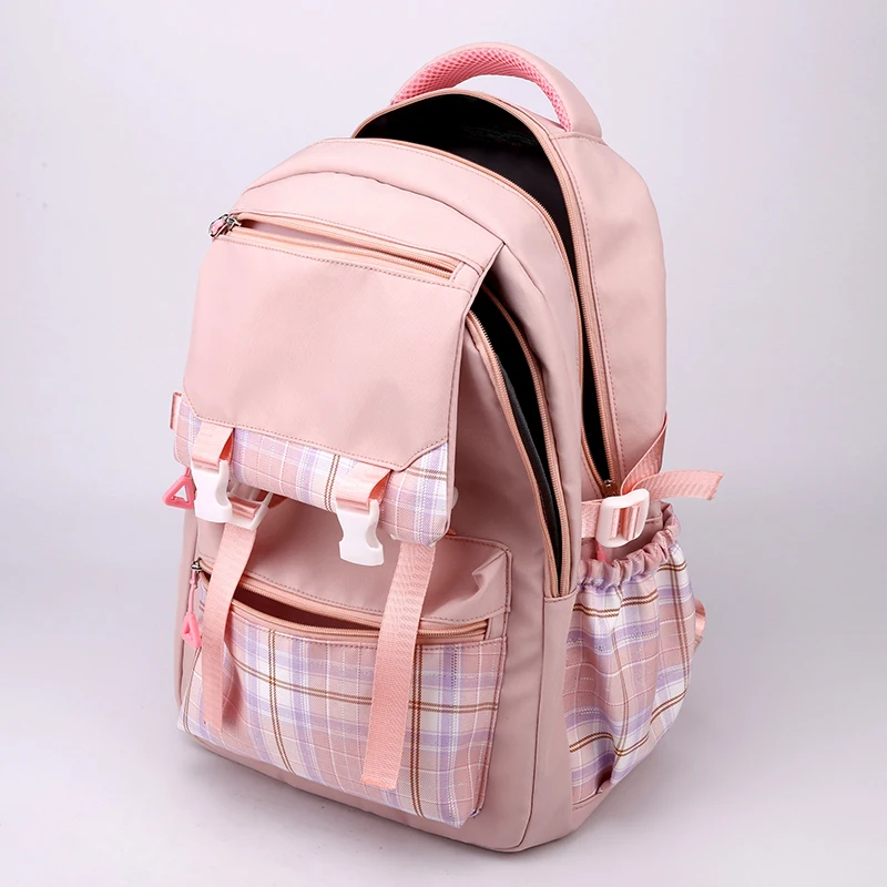 Kawaii Sanrio Melody zaino per ragazza ragazzo Anime stampato Bookbag borsa da donna studente adolescente bambini zaino zainetto zaino