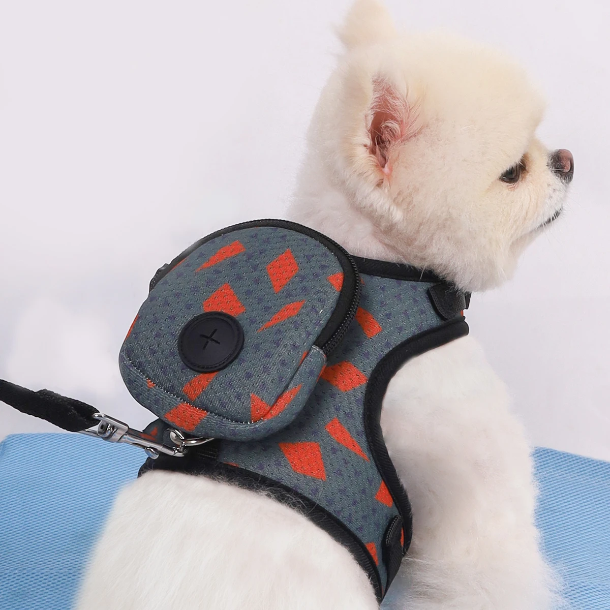 Vest Adjustable Padded Strap Backpack Dog Harness - Provides Comfort for Walking, Training - Control, Less Pulling