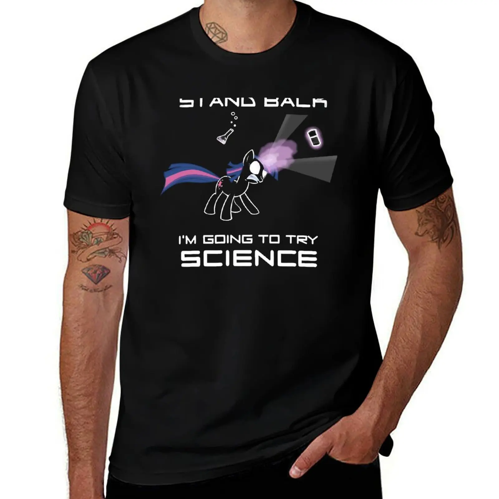 Stand Back Im Going To Try Science - Xkcd T-Shirt Soft Lightweight Cotton T-Shirt