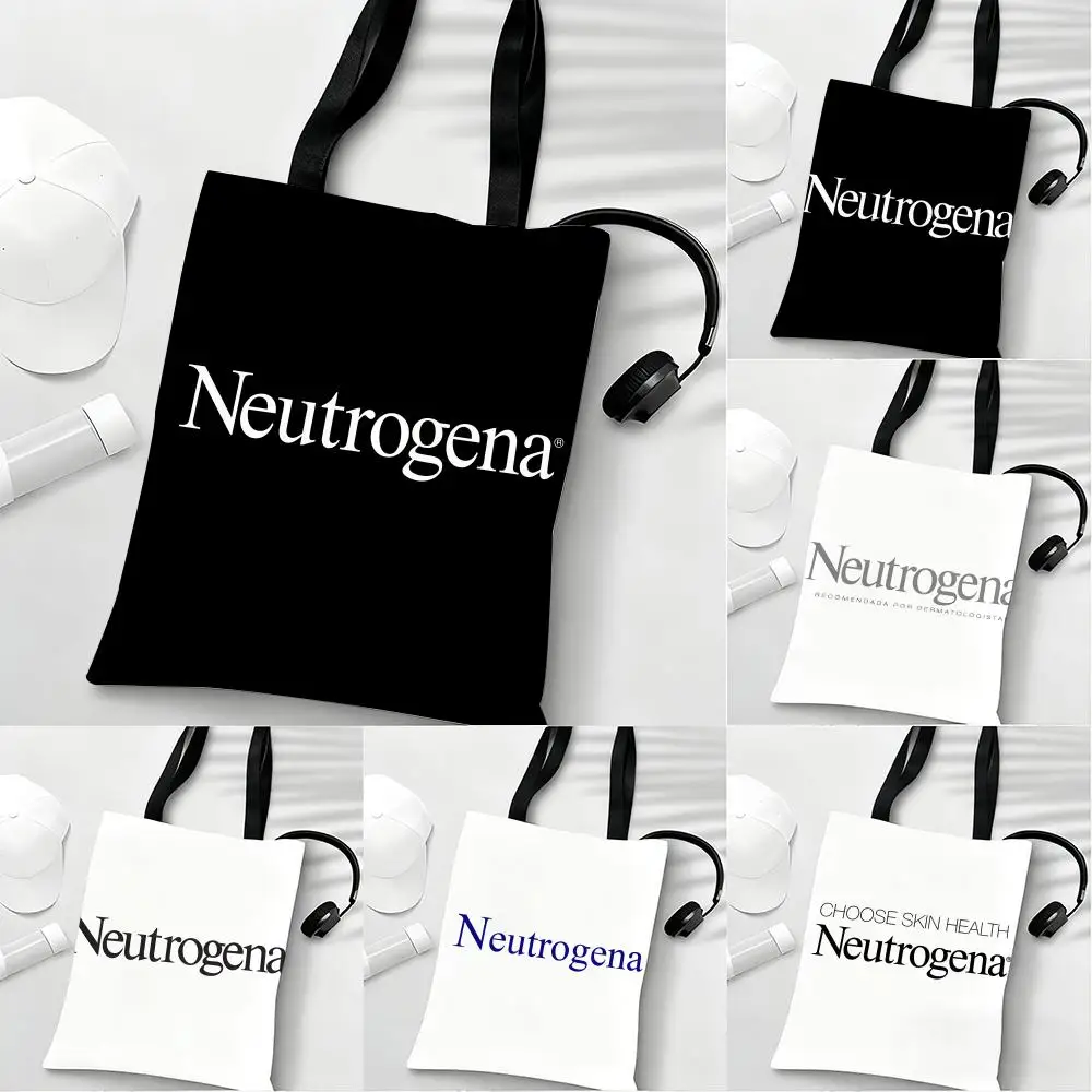 Bolsas de Almacenamiento Ligeras, Ecológicas, Modernas, Multiusos, de Gran Capacidad, Bolsa de Hombro de Lona, Neutrogena