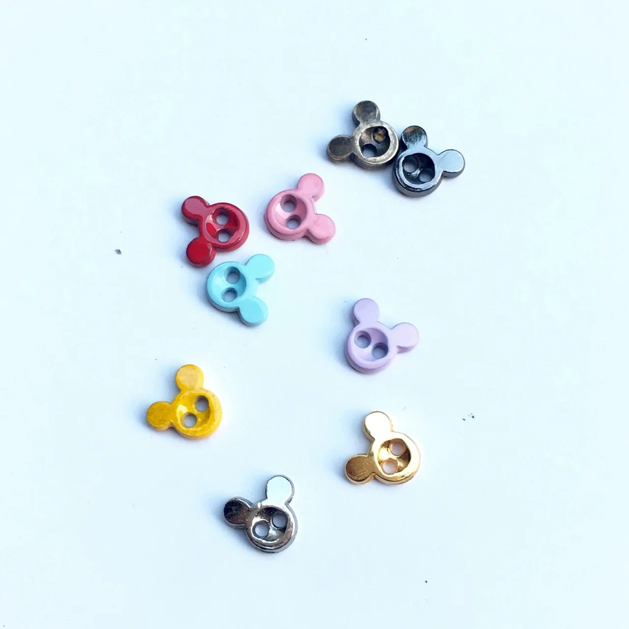 30Pcs 6mm Mini Metal Buttons for Doll Accessories Ultra-small Metal Belt Buckle DIY 1/6 Doll Button Doll Clothes Accessories