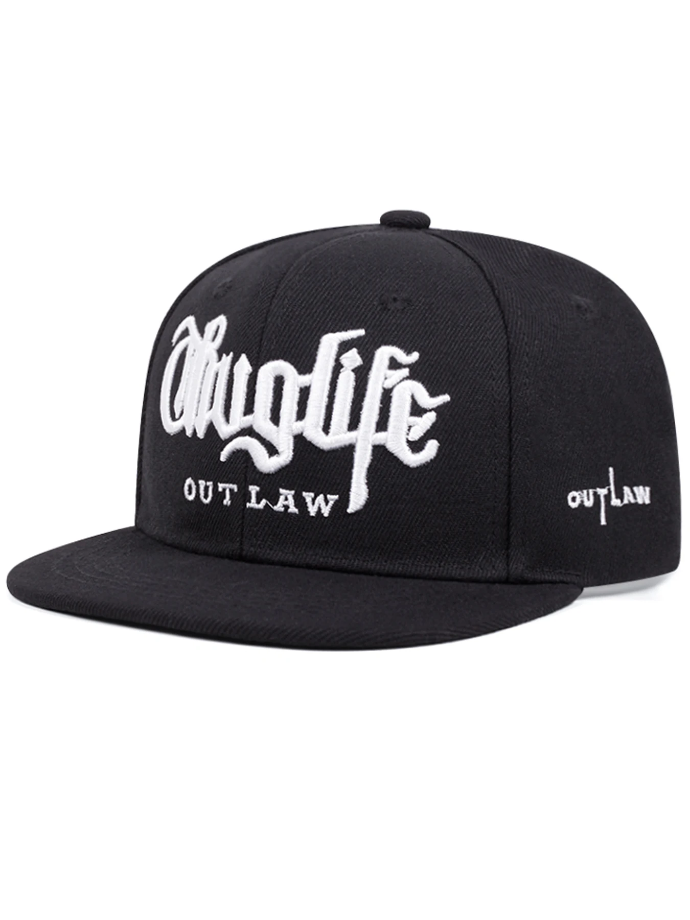 AliExpress NONE New Children's Thug LIFE Flat Edge Hat Men's Street Hip Hop Hat Women's Outdoor Cycling Fishing Sunshade Adjustable Baseball Hat