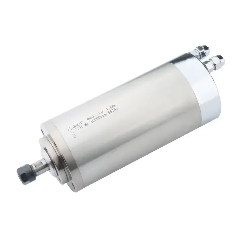 HQD GDZ-17 1.5KW Water-Cooled Spindle 40,000 Rpm D80mm High Speed And High Torque Cnc Milling Machine Wood Carving Motor