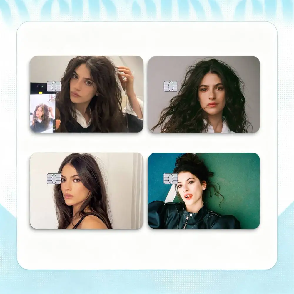 ella rubin  Credit Card HD Stickers Game Card Decal Small Chip Waterproof Sticker Gift
