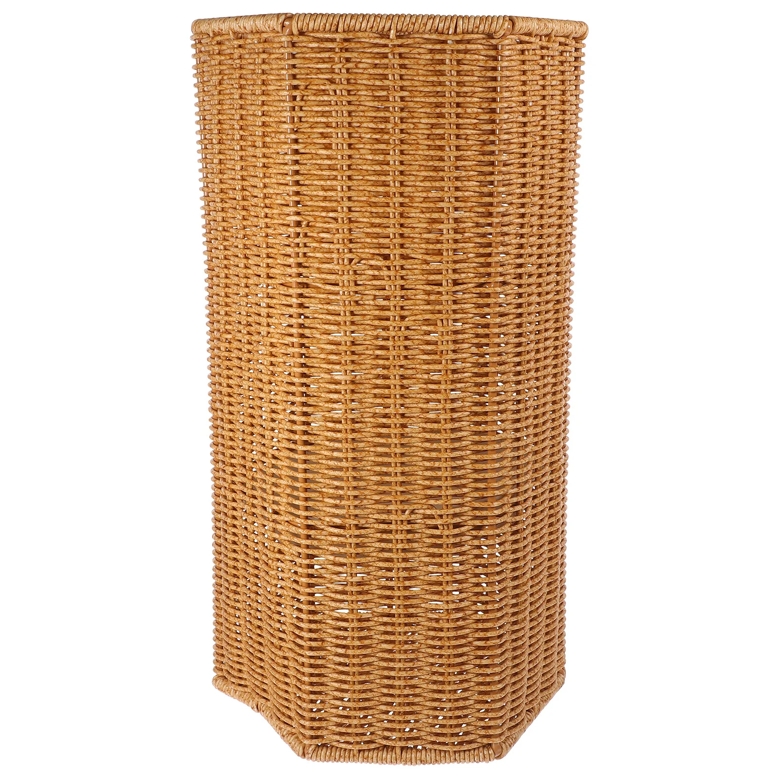 

Artificial Rattan Plastic Umbrella Storage Stand Large Capacity Indoor Umbrella Holder for Entryway Office Home