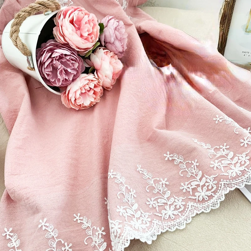 New Apron Women\'s Work Clothes Fashion High-end Smock Kitchen Home Lace Out Princess Pink Apron Apron Kitchen Maid Apron