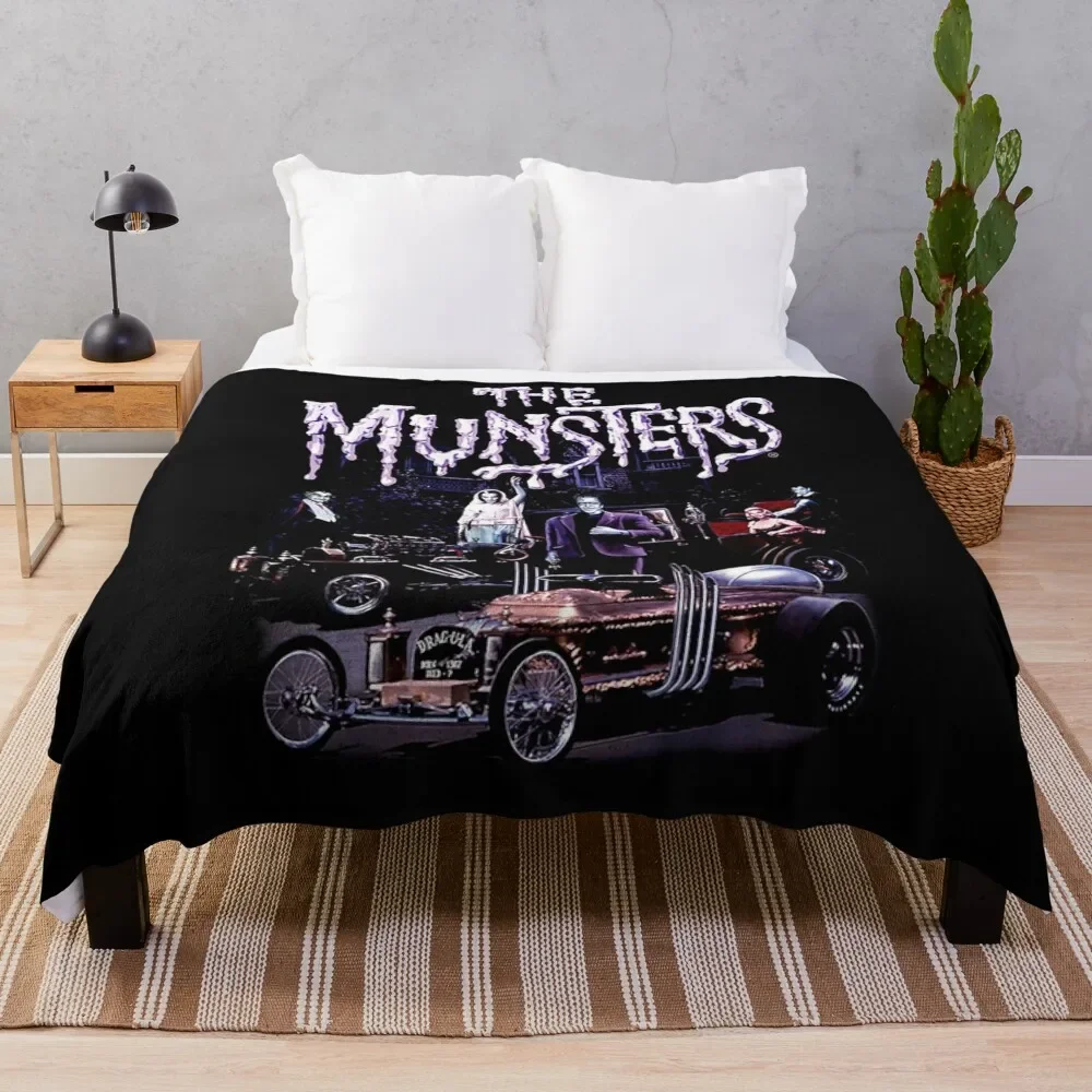 

The Munsters Retro Throw Blanket Cozy Home Blanket Gift for Christmas Holiday